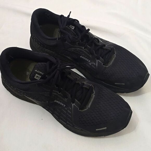 Brooks Men's Adrenaline GTS 21, Running Shoes-Black, Size 13 - Picture 1 of 6